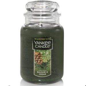 New Yankee Candle Balsam & Cedar 22oz Jar Candle